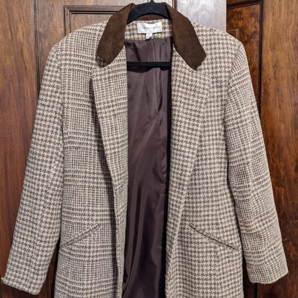 Vintage Houndstooth Blazer